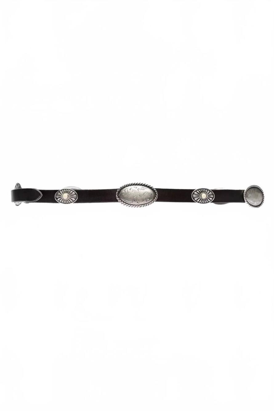 NEW JOHNNY WAS women's leggera italian leather conch belt in t.moro